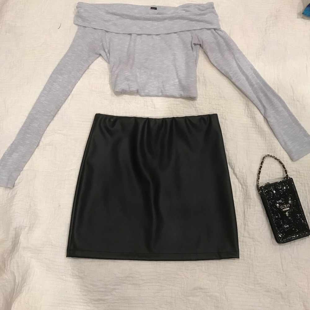 off the shoulder long sleeve shirt